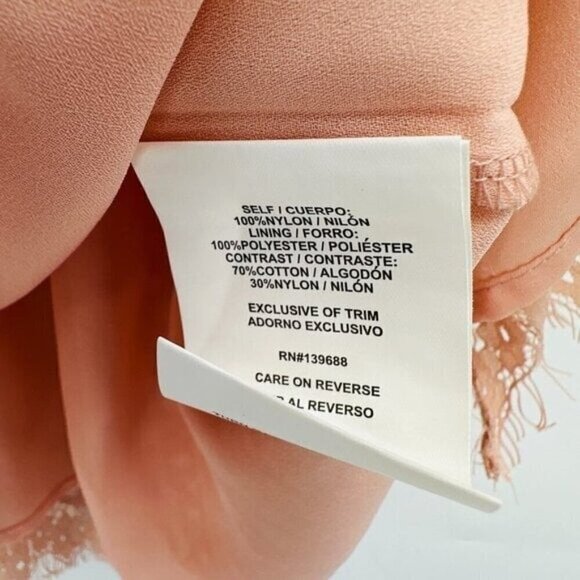 Altar'd State Pink Lace Overlay Green Keyhole Boho Wedding Sheath Small Dress - Picture 5 of 8